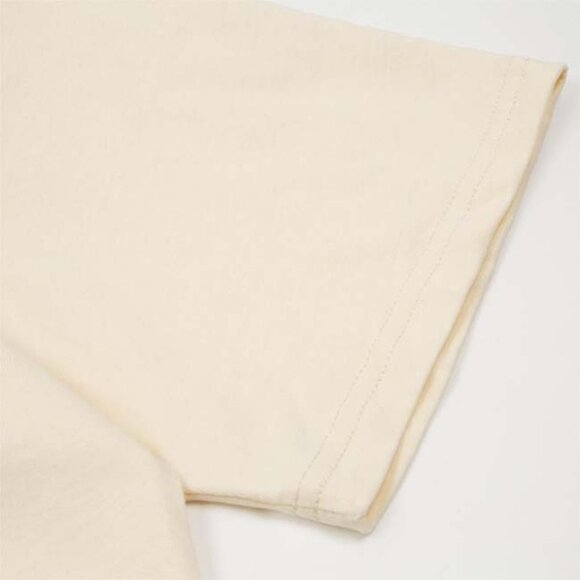 Ami Paris Chest Logo Cotton T-Shirt Cream - Picture 8 of 9